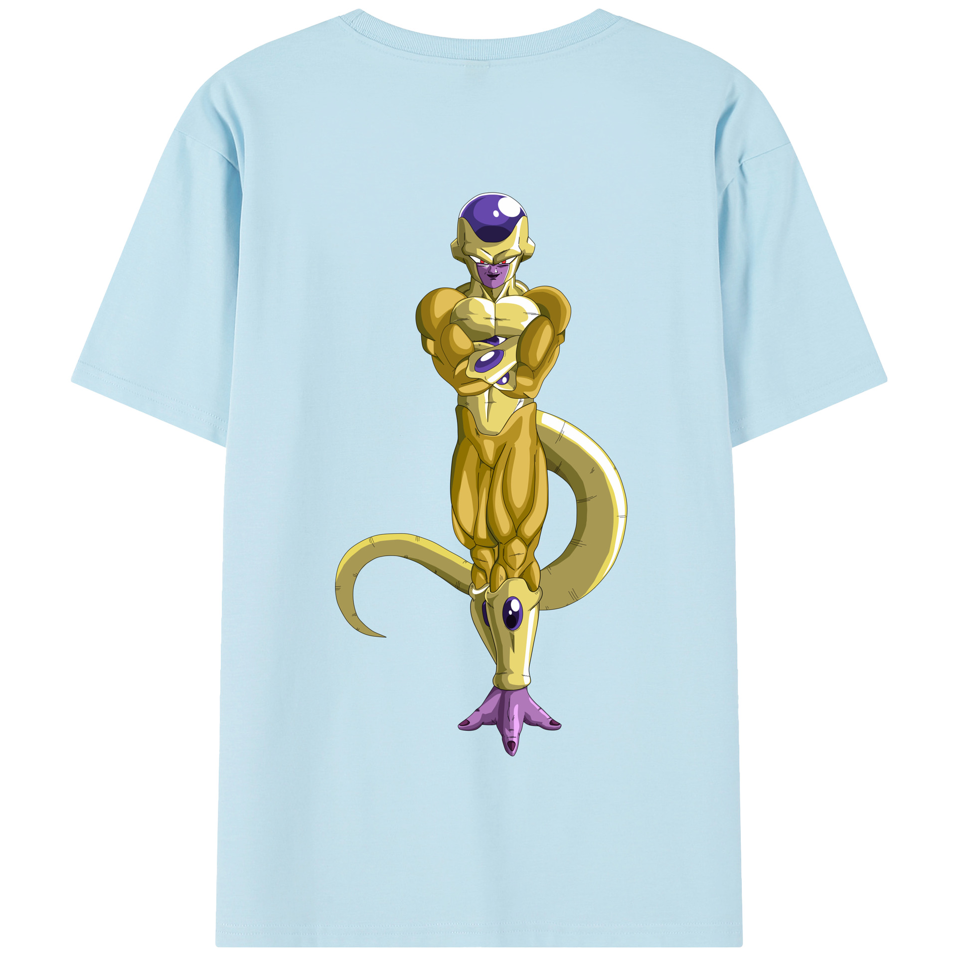 （画像用） ドラゴンボール フリーザ DRAGON BALL Frieza 綿100％半袖Tシャツ（背面プリント）